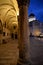 Dubrovnik, Croatia. Night view, town hall portico