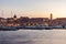 Dubrovnik Croatia During Sunset View Over Old Town Cityscape Beautiful European Vacation Destination Historic Fortress