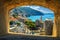 Dubrovnik fortress panorama with sea from the city walls,Croatia