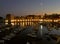 Dubrovnik harbor by night