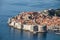 Dubrovnik old city and fortress, city in Croatia Hrvatska, location where TV show Game of Thrones was recorded