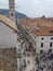 Dubrovnik old town main street with stone pavement