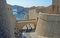 Dubrovnik Old Town PloÄe Gate Revelin Bridge and Fortress and Harbour.