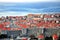 Dubrovnik skyline at sunrise, colorful view of mediterranean city