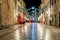 Dubrovnik Stradun in the night - long exposure