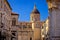 Dubrovnik street historic architecture view the Assumption Cathedral,