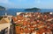 Dubrovnik Sunny Afternoon Panoramic View with The Harbor and old