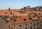 Dubrovnik tiled roofs. Croatia