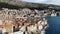 Dubrovnik townscape in croatia drone view