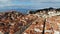 Dubrovnik townscape in croatia drone view
