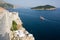 Dubrovnik wall and ocean