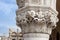 Ducal Doge\'s Palace Venice detail of a capital