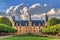 Ducal Palace of Nevers with clouds