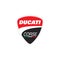 Ducati logo editorial illustrative on white background