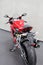 Ducati Panigale 959: Rear view of isolated motorcycle