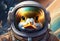 Duck Astronaut in Space