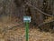 Duck Blind Sign in Wildlife Conservation Area