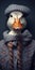 Duck Knit Sweater: Hyperrealistic Animal Portrait By Joachim Pietzmann