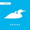 duck loon bird logo icon design vector flat illustration