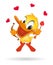 Duck in Love illustration Duck in Love illustrati