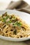 Duck pasta with mushroom sauce