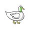 Duck RGB color icon