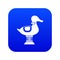Duck spring see saw icon digital blue