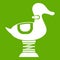 Duck spring see saw icon green