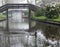 Duck swimming down the canal in Giethoorn (Netherlands)