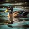 duck water one created with generative AI
