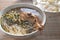 Duck Wing leg rice noodle soup
