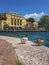 Ducks and Cityscape Riva del Garda, Italy