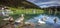 Ducks at the MÃ¼hlwald reservoir in MÃ¼hlwald South Tyrol Trentino