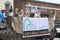 Ducks Unlimited float in a parade in small town America