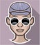 Dude Avatar glasses hat