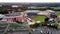 Dudy Noble Field and the Humphrey Coliseum on the Mississippi State University Campus in Starkville, MS