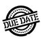 Due Date rubber stamp
