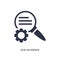 due diligence icon on white background. Simple element illustration from human resources concept