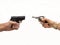 Dueling handguns