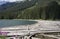 Duffey Lake and Cayoosh Creek with dead Trees