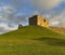 Duffus Castle in Decembers freezing sun.