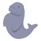 Dugong icon cartoon vector. Underwater baby