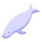 Dugong manatee icon isometric vector. Sea baby