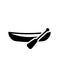 dugout canoe icon. Trendy dugout canoe logo concept on white background from Transportation collection