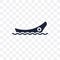 dugout canoe transparent icon. dugout canoe symbol design from T