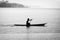 Dugout canoes on Lake Sentani, Jayapura, Papua, Indonesia