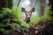 duiker nestled among ferns