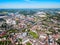 Duisburg city skyline in Germany