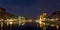 Duisburg Inner Harbor Panorama at night