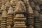 DULADEO TEMPLE, Shikara - Wall carvings, Southern Group, Khajuraho, Madhya Pradesh, UNESCO World Heritage Site